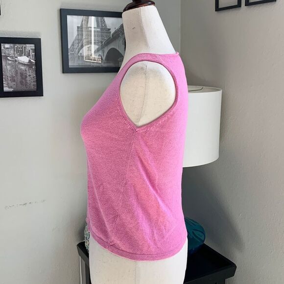 Eileen Fisher v neck sleeveless top size small - Picture 4 of 8